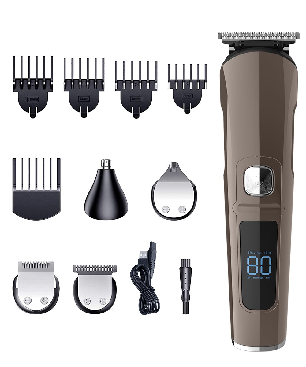 Hair Trimmer Clipper for Men Rechargeable electric hair cutting machine beard trimer Cordless trimmers: 4 in 1