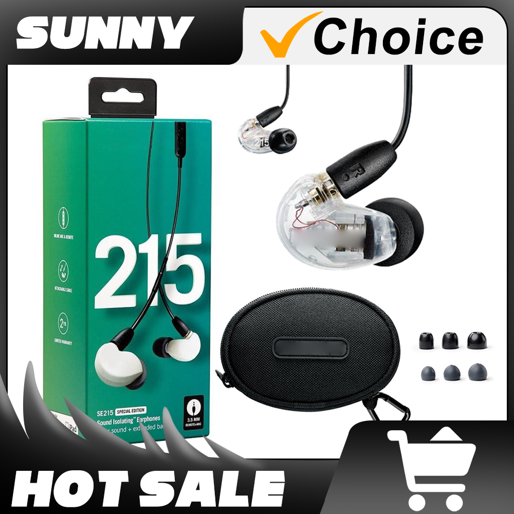 Topkwaliteit  se215 oordopjes hifi stereo ruisonderdrukking 3.5mm se 215 in afneembare oordopjes met doos vs  se535 se 535 grote