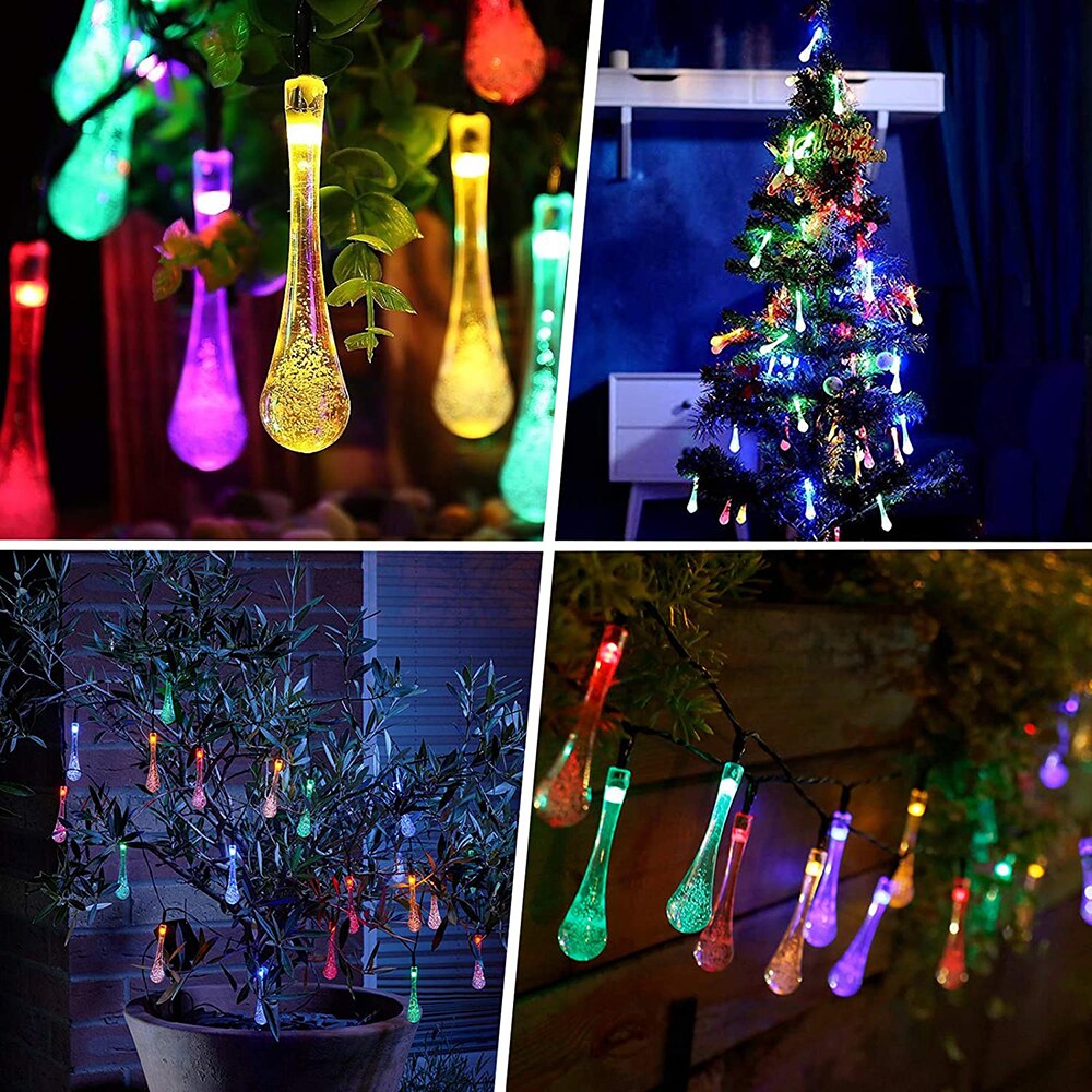 Solar LED Light Outdoor Garden Decoration Lamp 5M/6M/7M IP65 Waterproof Garland Lights For Vegetable Garden Furniture Decor