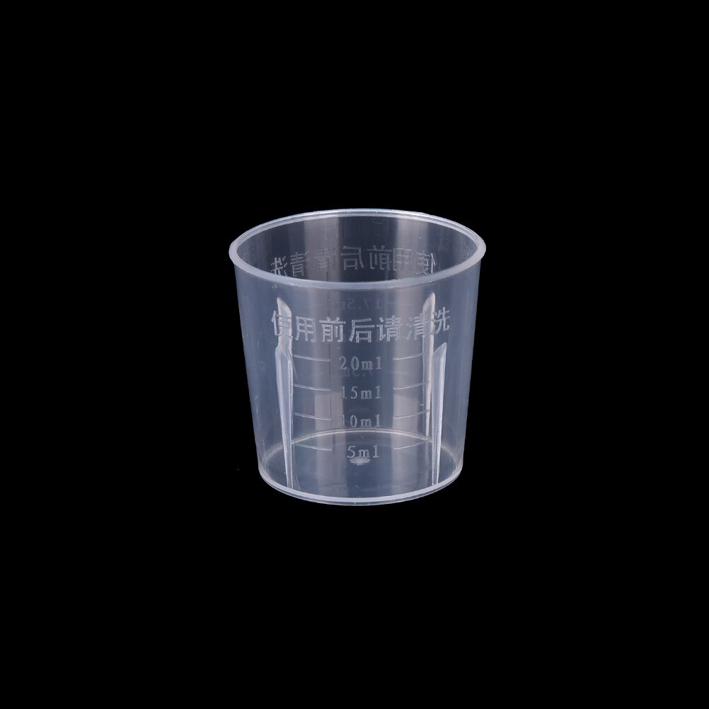 Taza de medición de plástico transparente para herramientas de medición de laboratorio vaso medidor cocina del hogar herramienta de cocina 20/30/50/300/500/1000ML: 20ml