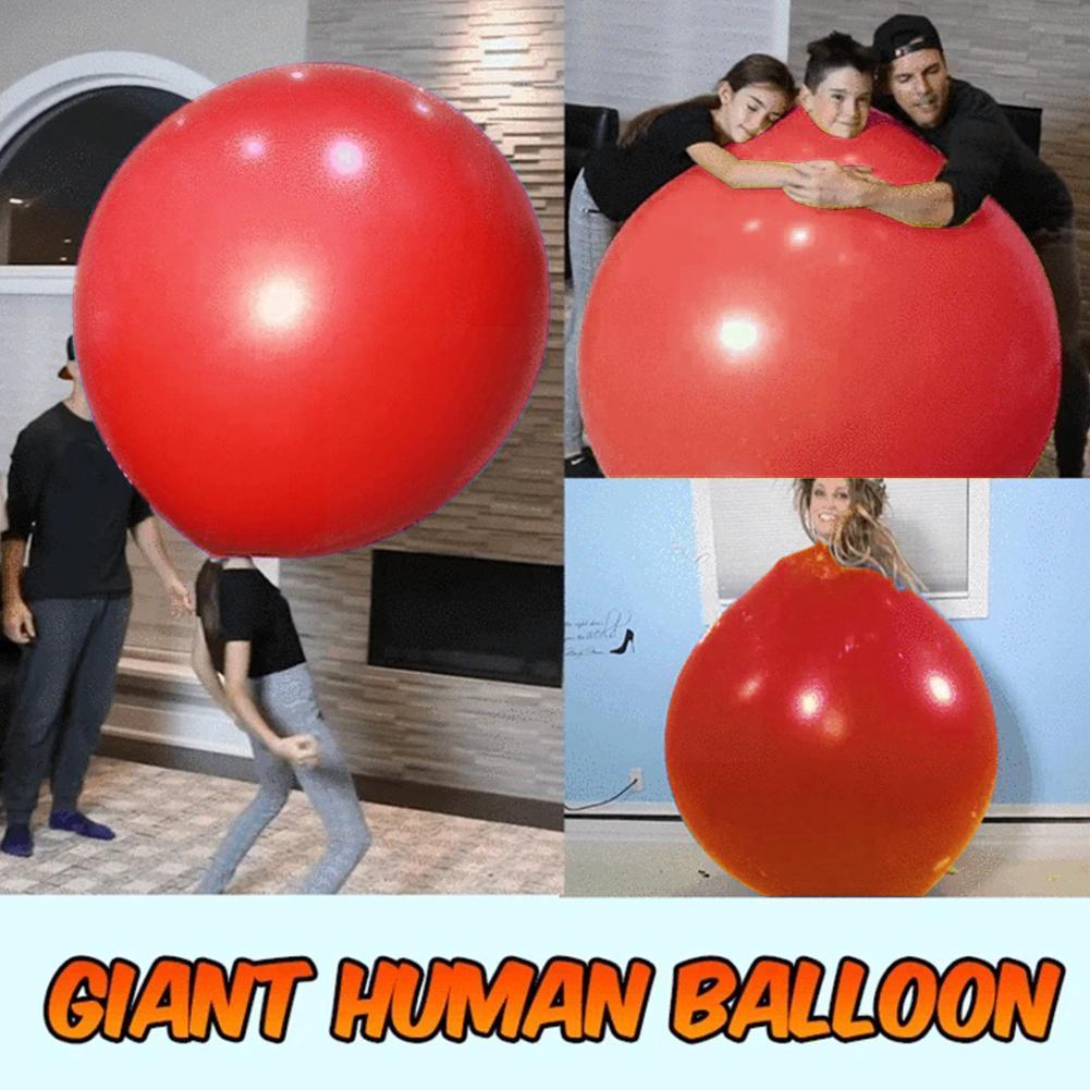 Nieuw 72 Inch Latex Giants Menselijk Ei Ballon Ronde Klimin Spel Ballon Klimmen Grappig For A Ronde Ballon N4S7