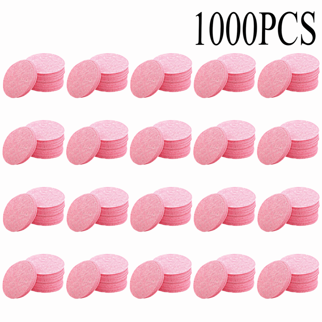 50-1000 Uds. Esponja de pulpa de madera Natural para lavado de cara, esponja de espuma para lavado de cara, esponja cosmética para limpieza facial