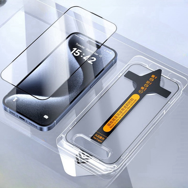 3PCS Dust Free Tempered Glass For iPhone 16 Pro Max 16Pro Privacy Screen Protector For iPhone 15ProMax Easy To Install Glass: Rose Golden / Bundle 21