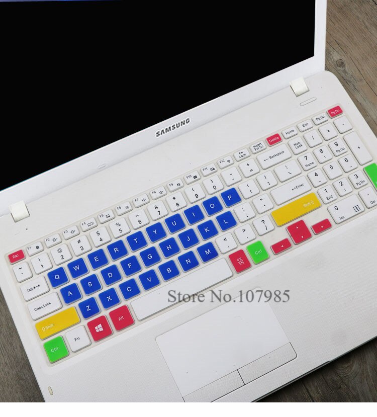 keyboard cover Protector Skin For Samsung Essentials E20 E30 NP350XAA 15.6 inch NP500R5K 500R5K 500R5H 551XAA NP 550XAA NP530E5M: Candyblue