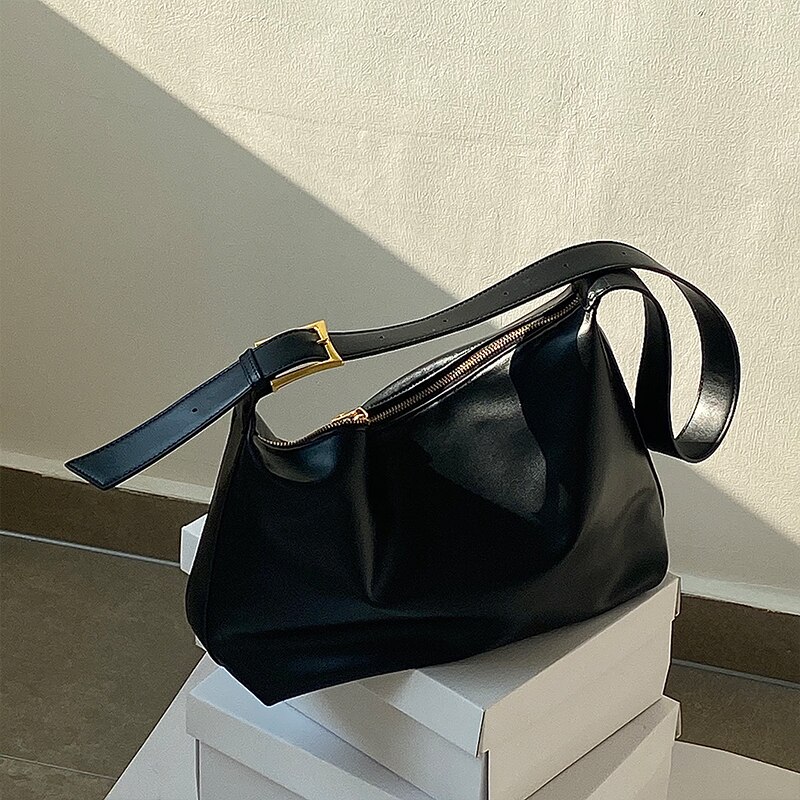 Eenvoudig Effen Kleur Vrouwelijke Messenger Bag Mode Pu Leer Vrouwen Schoudertassen Casual Grote Capaciteit Dames Handtassen Tote: Default Title