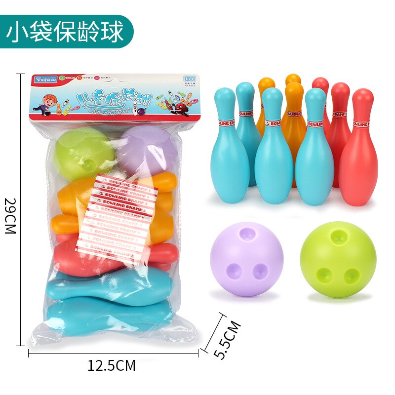 drinnen freundlicher Bowling Sportspielzeug Eltern-Art Interaktive Spiele Jungen Mädchen draussen Sportspiel Spielzeug Für freundlicher Mit Paket: S mit Tasche