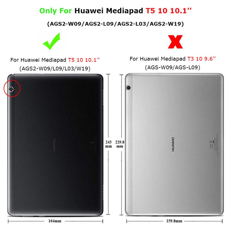 Screen Protector for Huawei MediaPad T5 10.1" - 10D Tempered Glass, Full Coverage, Scratch-Proof