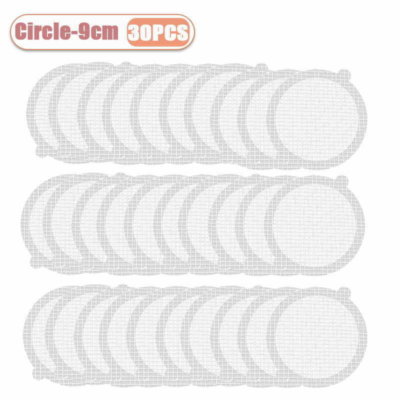 10-100 st engångsgolvbrunnsdekaler för duschavlopp, hårfångare, skydd för handfat, hårblockerare för badkarsfilter: Himmelsblå