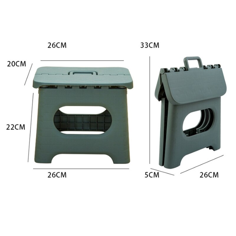 Plastic Multi Purpose Folding Step Stool Home Train Outdoor Storage Foldable Outdoor Storage Foldable Kids Holding Stool Camping