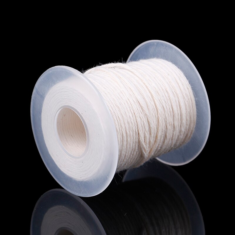 1Roll 61M White Candle Wick Cotton Candle Woven Wick DIY Handmade Candle Making Material Art Candles Pre Waxed Accessories Decor