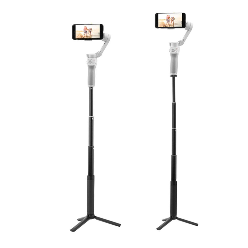 Mit stativ-selfie-stick-gimbal-stabilisator, schwarzem tragbarem handstativ-verlängerungsstangen-set für reisen mit dji osmo mobile 4