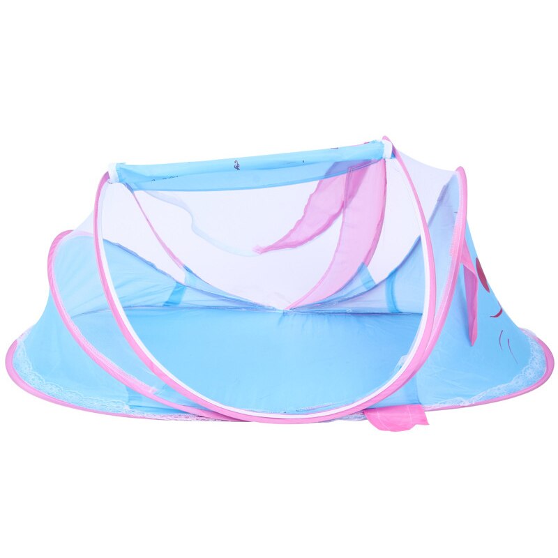 Del bambino del Cotone Biancheria Da Letto Letto A Baldacchino Copriletto Tenda Portatile Pieghevole Del Fumetto Appena nato Letto Zanzariera infantile per Bambini Tenda