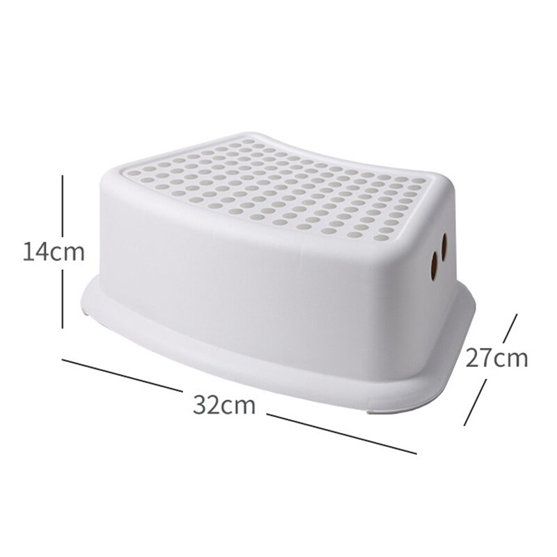 ELEG-2Pcs banco de plástico banquinho banheiro alimentação mão lavagem banho piso piano almofada footstool bebê curto não-deslizamento crianças pequenas
