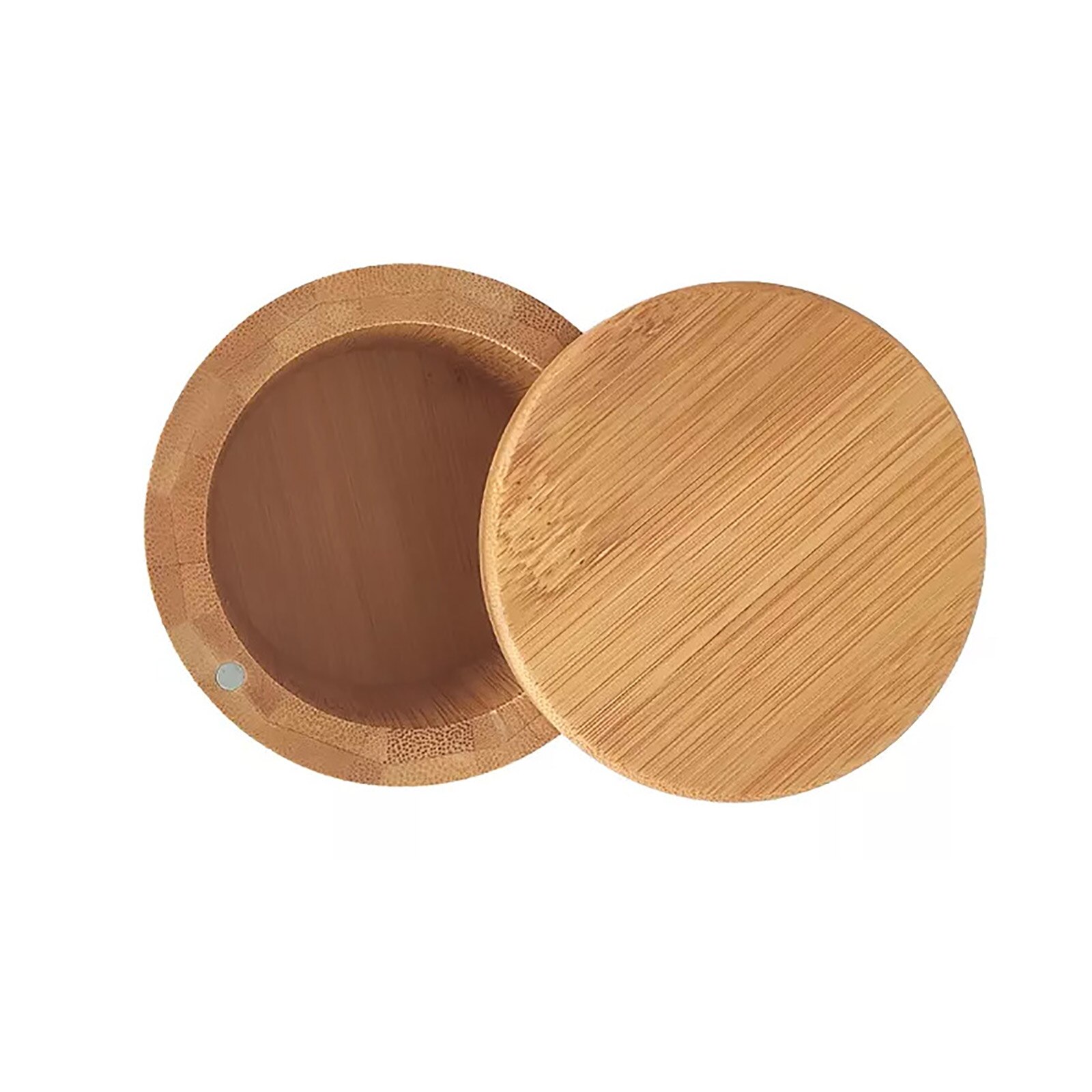 Storage Boxes Salt Box Wooden Bamboo Storage Box With Magnetic Swivel Lid Container For Kitchen Storage Containers Salt Box