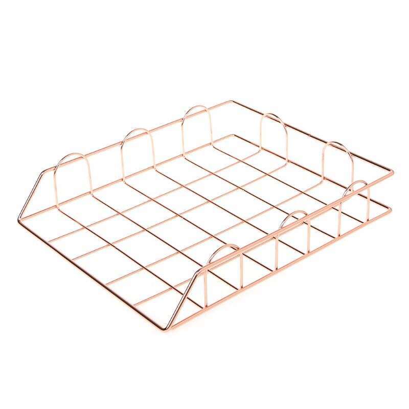 Pliant En Fer Forgé Lettre Magazine Porte-Revues Rack De Stockage Classeur Pour bureau Bureau Organisateur Fournitures XXUC: 2