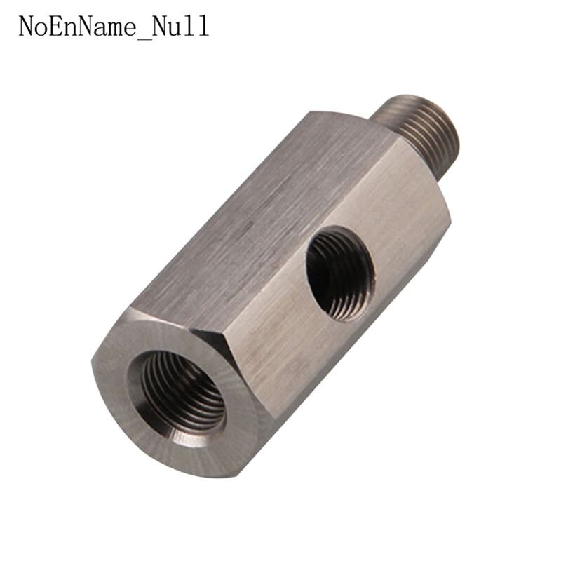 1/8" BSPT Oil Pressure Sensor Tee to NPT Adapter Turbo Supply Feed Line Gauge T