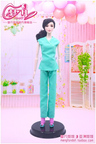 30cm Doll Dress Clothes suit for licca For ob24 ob27 Doll for Mengfan Doll Accessories Baby Toys Best Girl': Blue