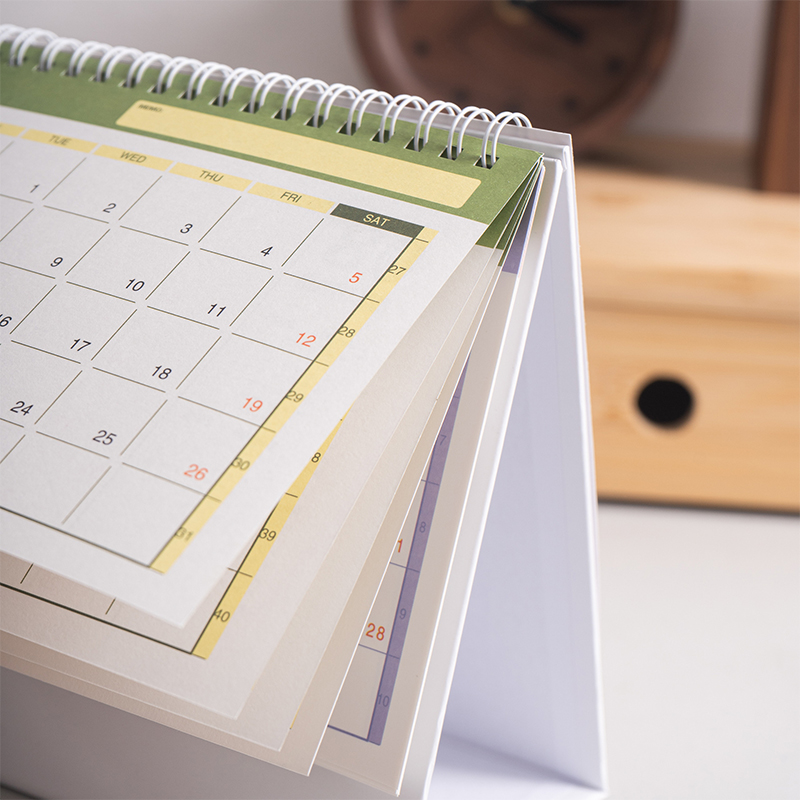 Kalender 2026 Eenvoudig memoboek Maandelijkse dagelijkse planner Planner Tijdmanagement Thuiskantoor Desktop Decoratie Staande kalender