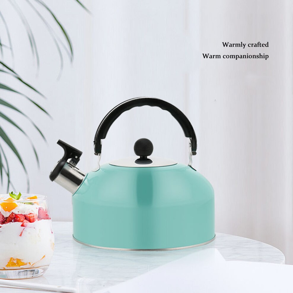 2.5L Boiling Water Pot 304 Stainless Steel Automatic Whistle Kettle Special Teapot For Induction Cooker Colorful Beep Kettle