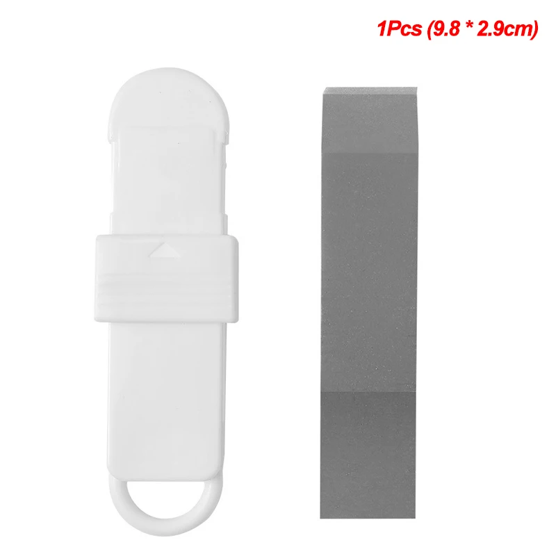 Easy Limescale Eraser bagno vetro antiruggine gomma cucina domestica pentola strumenti per la pulizia del lavandino del bagno spazzola per la ruggine: Blu