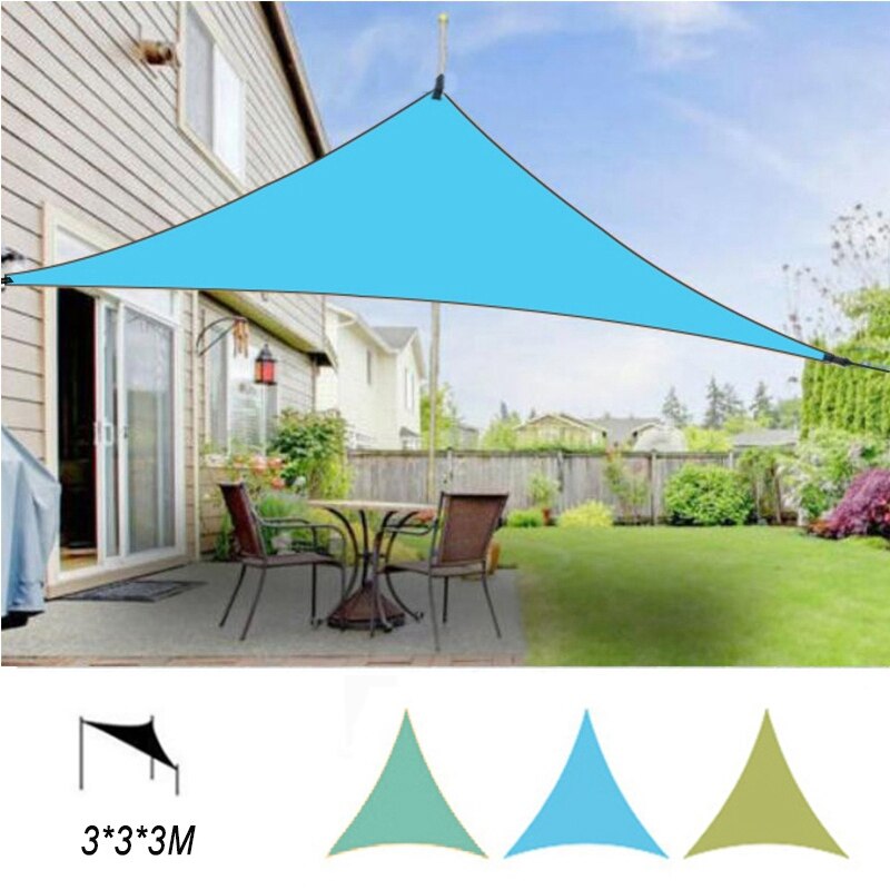 3X3X Waterproof Triple-cornered Sun Shelter Awning Parasol Outdoor Canopy Garden Patio Shade Sail Cloth