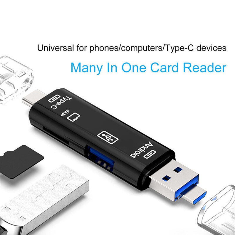 Alle  in 1 usb 3.1 kartenleser, highspeed sd tf micro sd kartenleser, typ c usb c micro usb speicher otg kartenleser