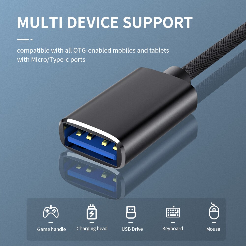 Type-C Micro USB OTG Adapter Cable USB 3.0 2.0 Female To Type C Male Cable Adapter Converter USB-C Cable For Car MP4 Phone