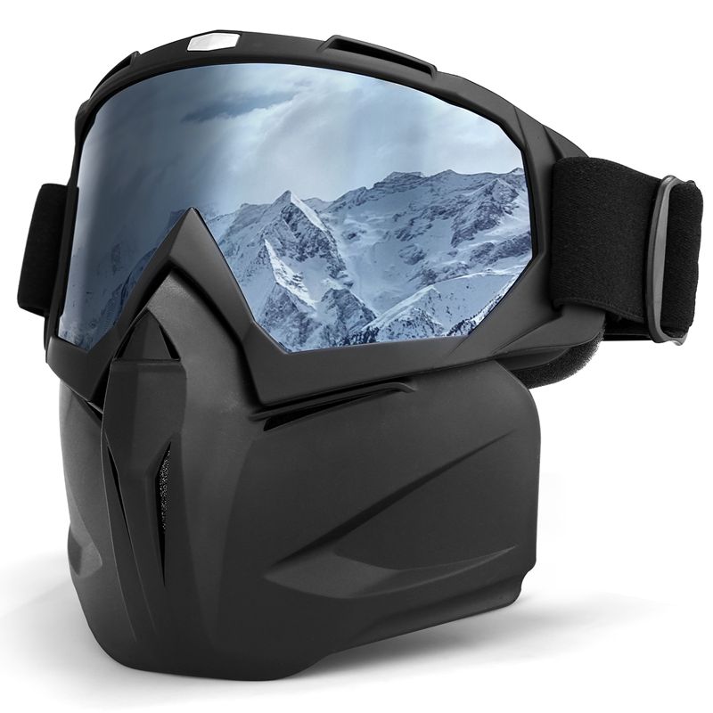 Masque De Ski Avec Lunettes Amovibles, Bleu – Unisexe, Neuf Sous Emballage