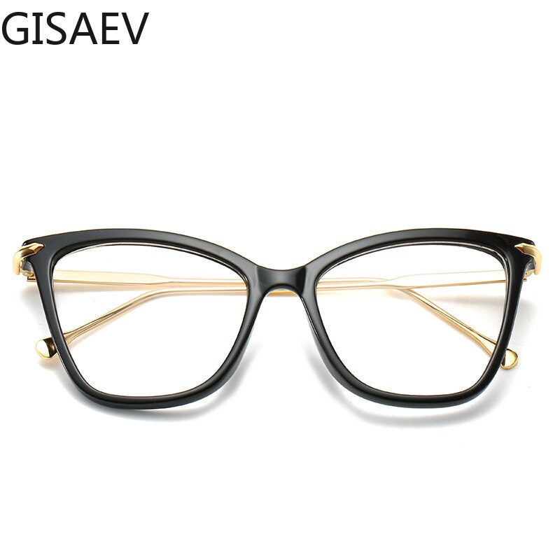 Gisaev overdimensionerede firkantede ramme kattebriller kvinder store uregelmæssige firkantede nærsynethed øjenklasse ramme retro super lette briller