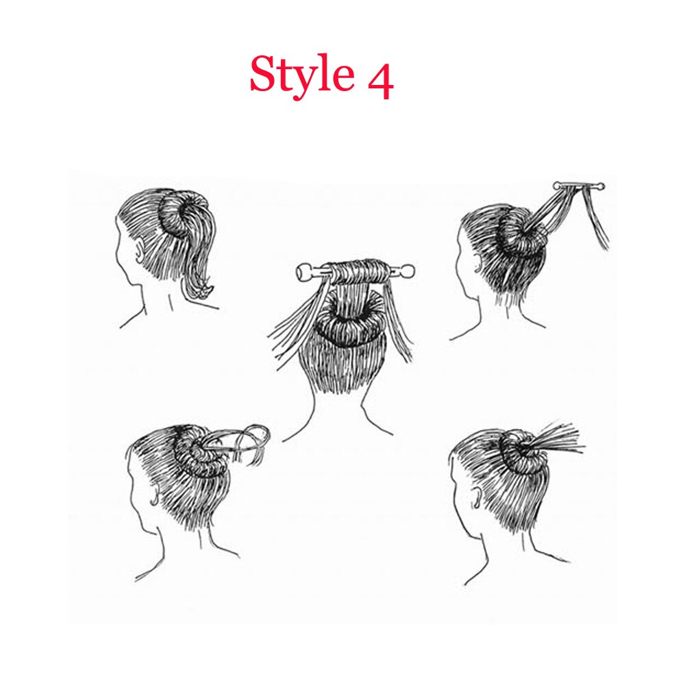 Pinzas para moño de Donut para el pelo, Accesorios de belleza para el cabello, moño francés, 1 ud.