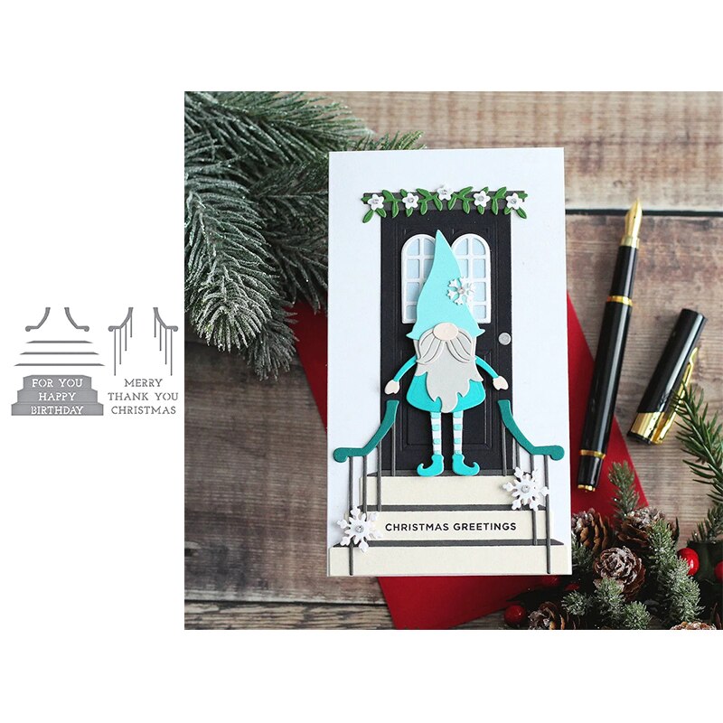 Various greeting cards metal Cutting Dies Stencils DIY Scrapbooking Paper/photo Cards Embossing Dies: 15.6x7.6cm