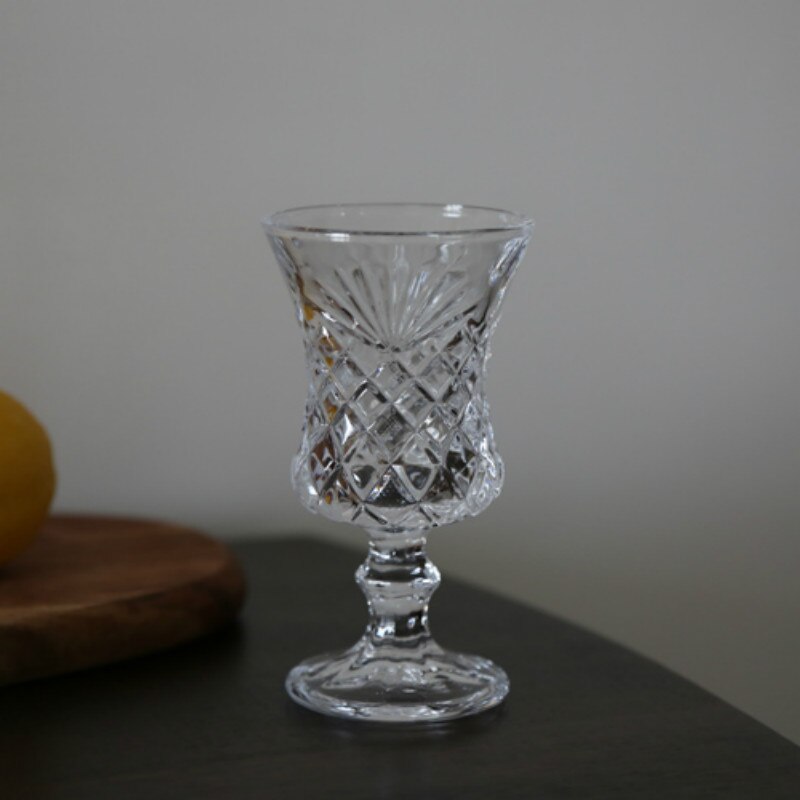Europæisk bægerglas kop kunst vintage champagne bryllup glas kop krusning dessert bicchieri vetro drinkware  de50bz