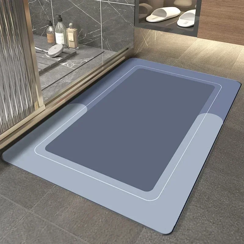 Super saugfähige bat matten schnell trocknender Schlecht teppich rutsch eitern Toiletten bereich Eingang Fuß polster Heimat Küchen tür dekorativer Teppich: Blau