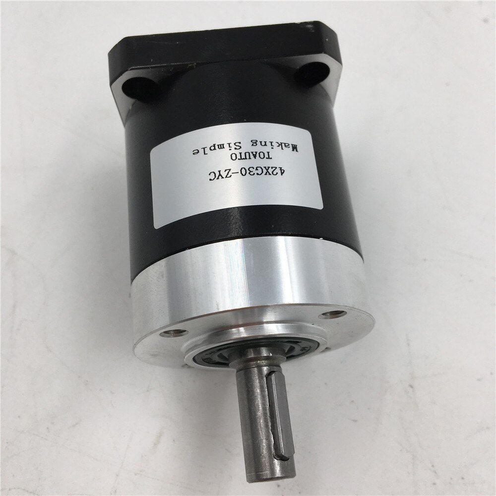 Eje de salida D8mm L51mm Nema17 relación de caja de engranajes planetarios 30: 1 reductor de velocidad para Motor paso a paso de brida 42mm