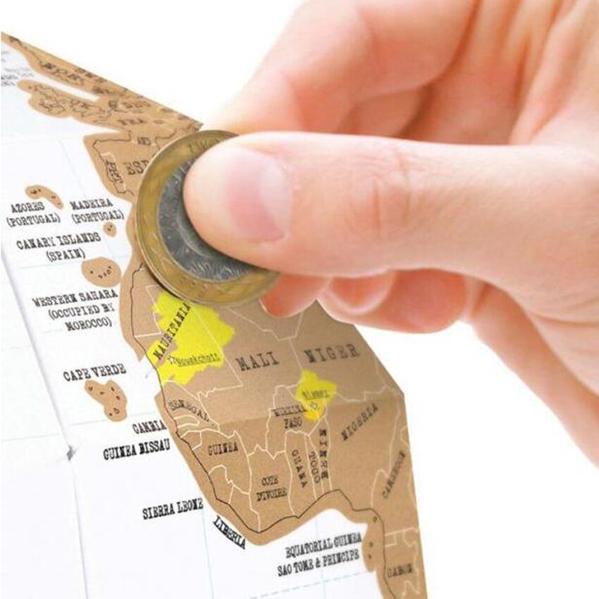 DIY scratch Globe 3D Stereo Assembly Globe World Map Travel Kid Child Toy Geography Teaching Apparatus