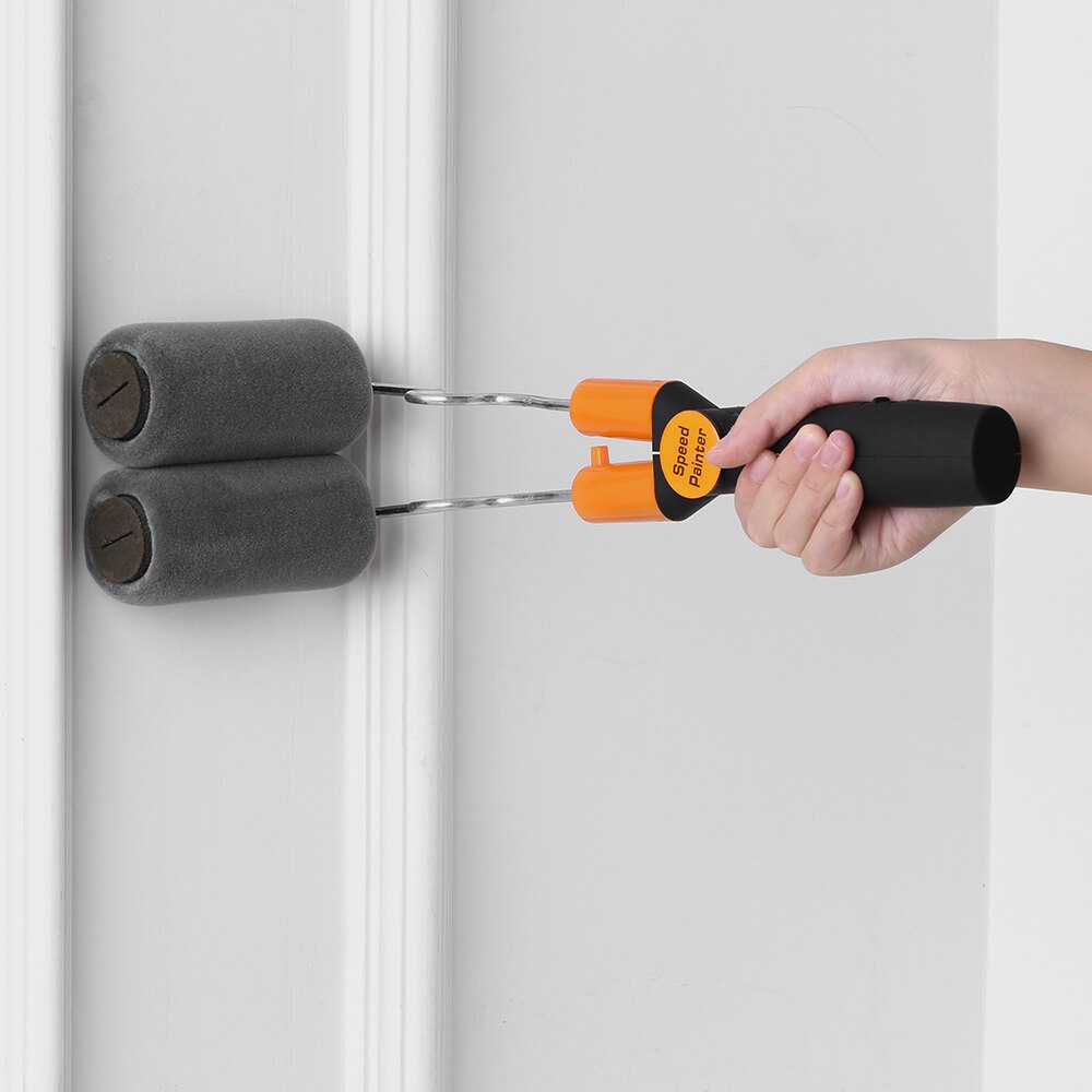 Paint Roller Double Paint Rolling Brush Adjustable Double-Sided Paint Brush Painting Roller DIY Graining Tool for Home