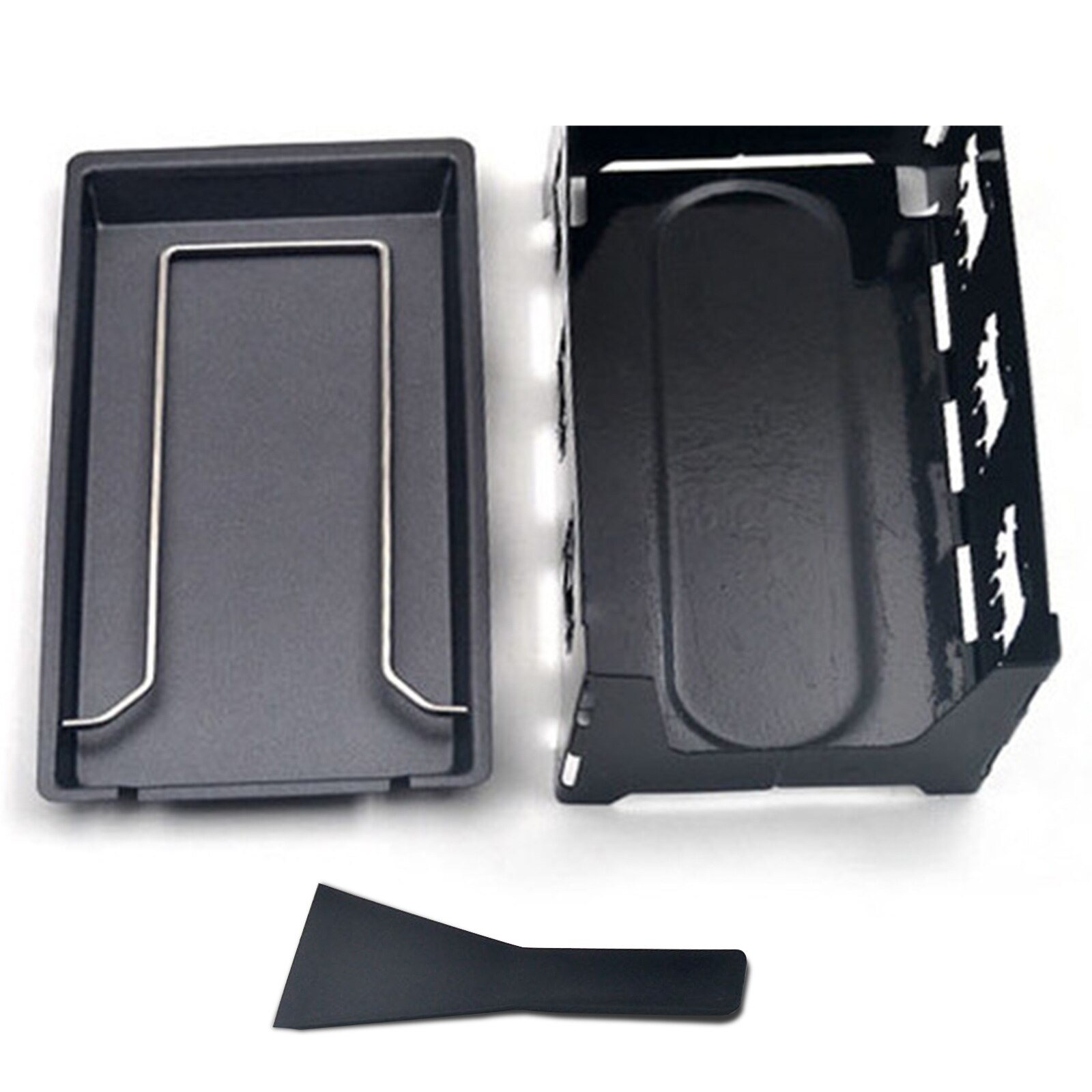 Cheese Raclette Portable Foldable Non-Stick Candlelight Raclette Pan with Spatula Barbecue Home Kitchen Grilling Tool