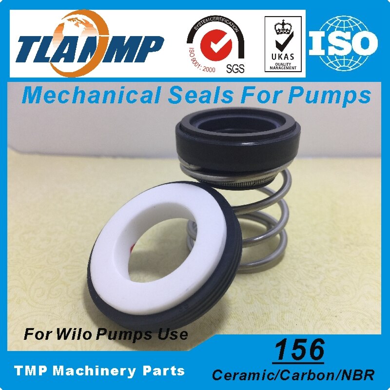 156-15 Mechanical Seals Voor Wilo PU-462EAH/PU-S400E Pompen (Materiaal: Carbon/Keramische/NBR) as Maat 15mm (5 stuks/partij)