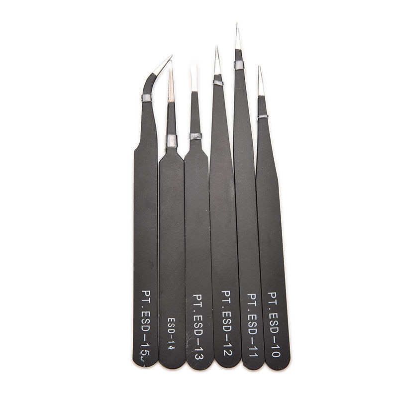 ESD-10/ESD-11/ESD-12/ESD-13/ESD-14/ESD-15 6 Styles VETUS BGA ESD Antistatic Tweezers