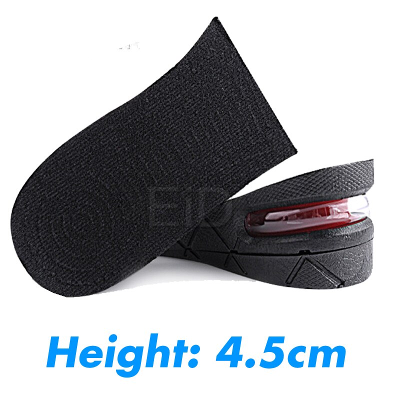 EiD 3-9cm Höer ErhöHenne Einlegesohle Kissen Höer Heben Verstellbaren schneiden Schuh Ferse EinfüGen Größer Frauen Männer unisex Fuß Pads: Heigh halb Pad 4.5cm
