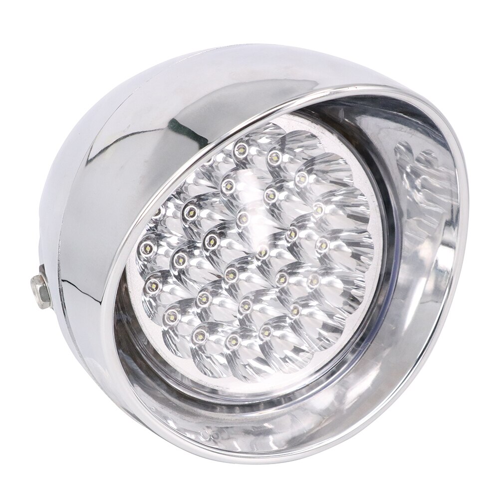 Motorcycle Universal 12V Retro Front Headlight Headlamp For Harley Touring Chopper Bobber Triumph Custom off-road Cafe Racer: SLIVER