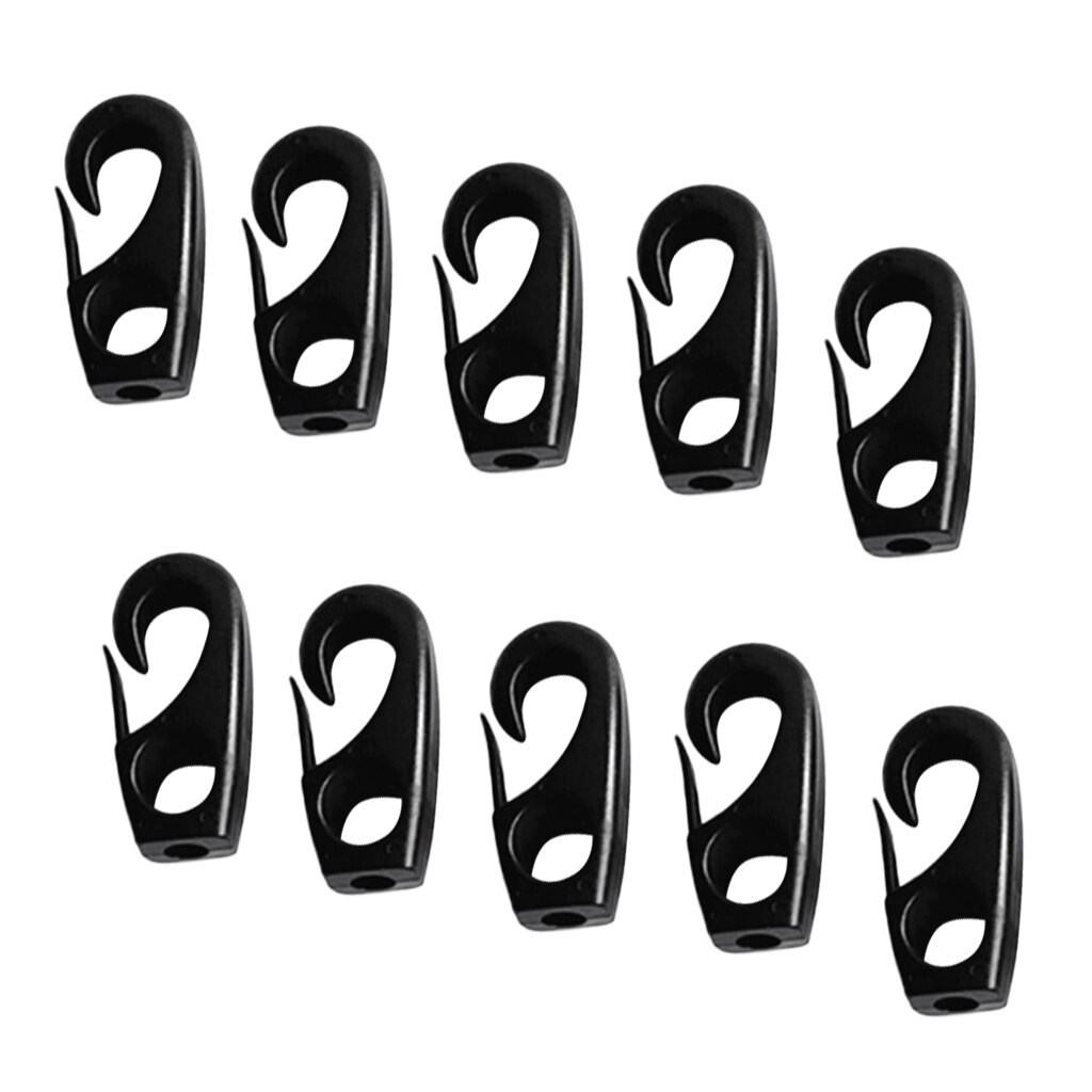 10 Pieces 7mm Elastic Shock Cord Bungee Rope Hook For Kayak Paddle Rod Leash