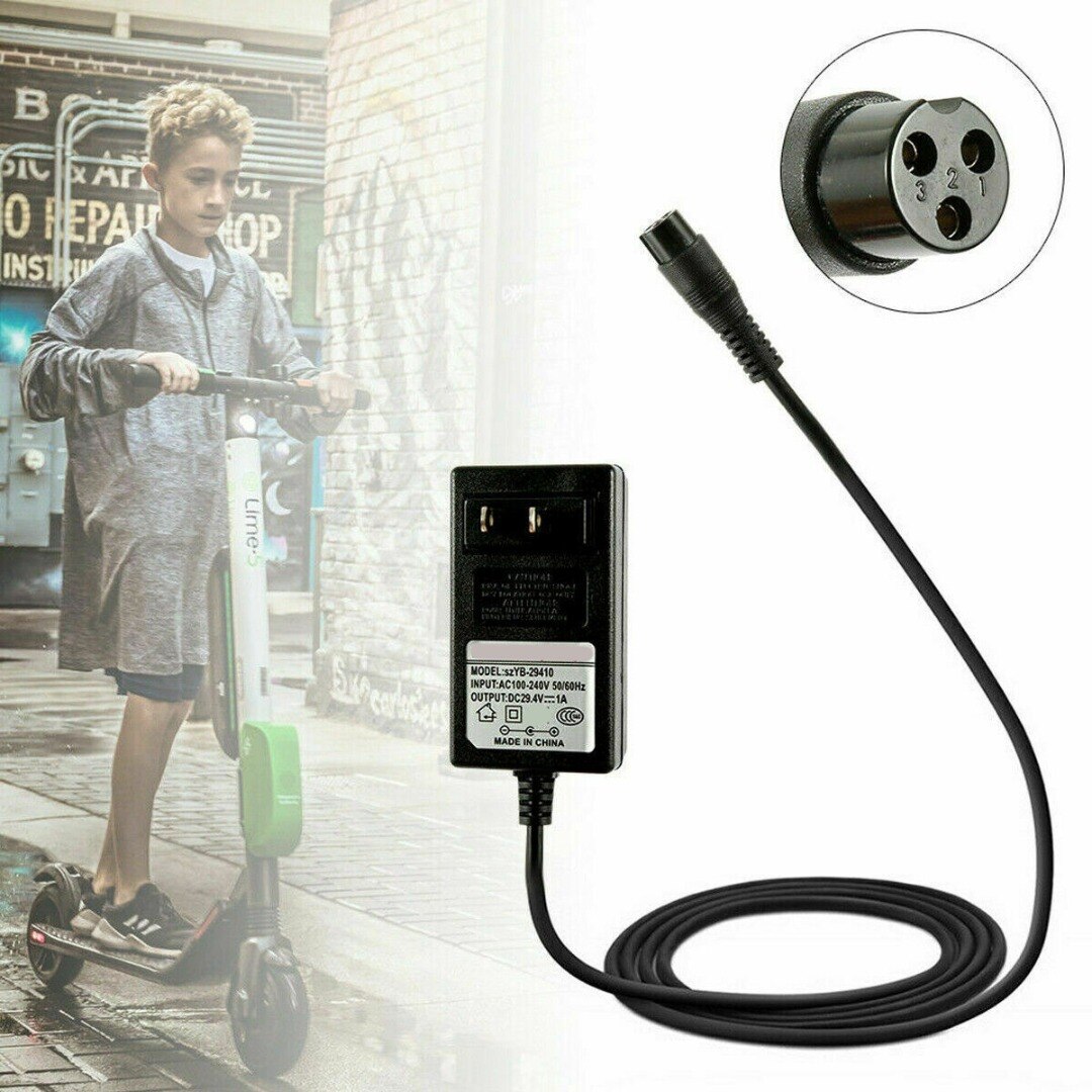 24V 1A Lithium Battery Fast Charger Suitable for Razor E500 S MX350 E300 E200 Scooter Scooter Battery Charger