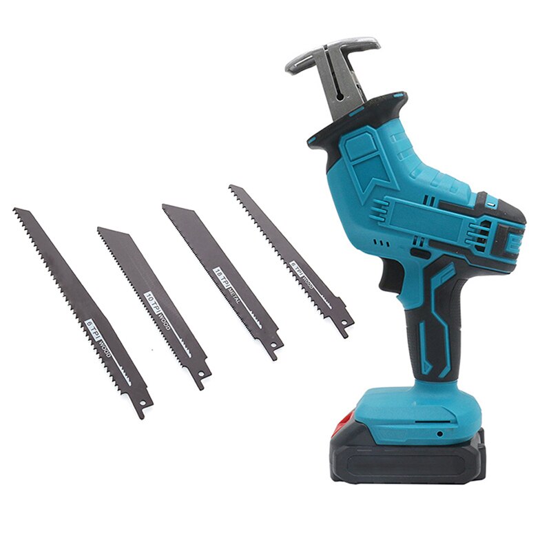 Electrical Saw Wood Cutting Saw Reciprocating Saw: Blue with Saw blade