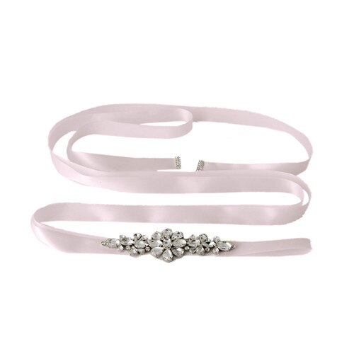 TRiXY S45 Handgemaakte Bruiloft Riemen Kristal Trouwjurk Riem Bruiloft Accessoires DIY Bruid Bridal Sjerpen Bridal Riemen: antique voilet