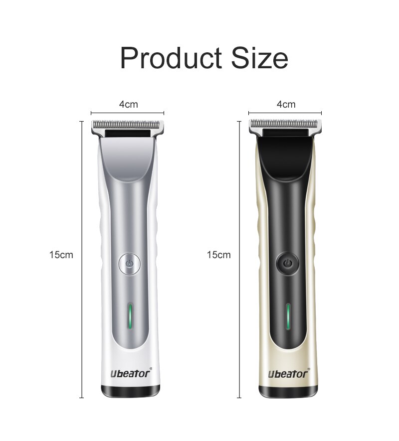 hair clipper 3 blades hair trimmer 100-240V cut electric rechargeable barber shop cutter hair cutting machine haircut Cordless: gold / UK Plug