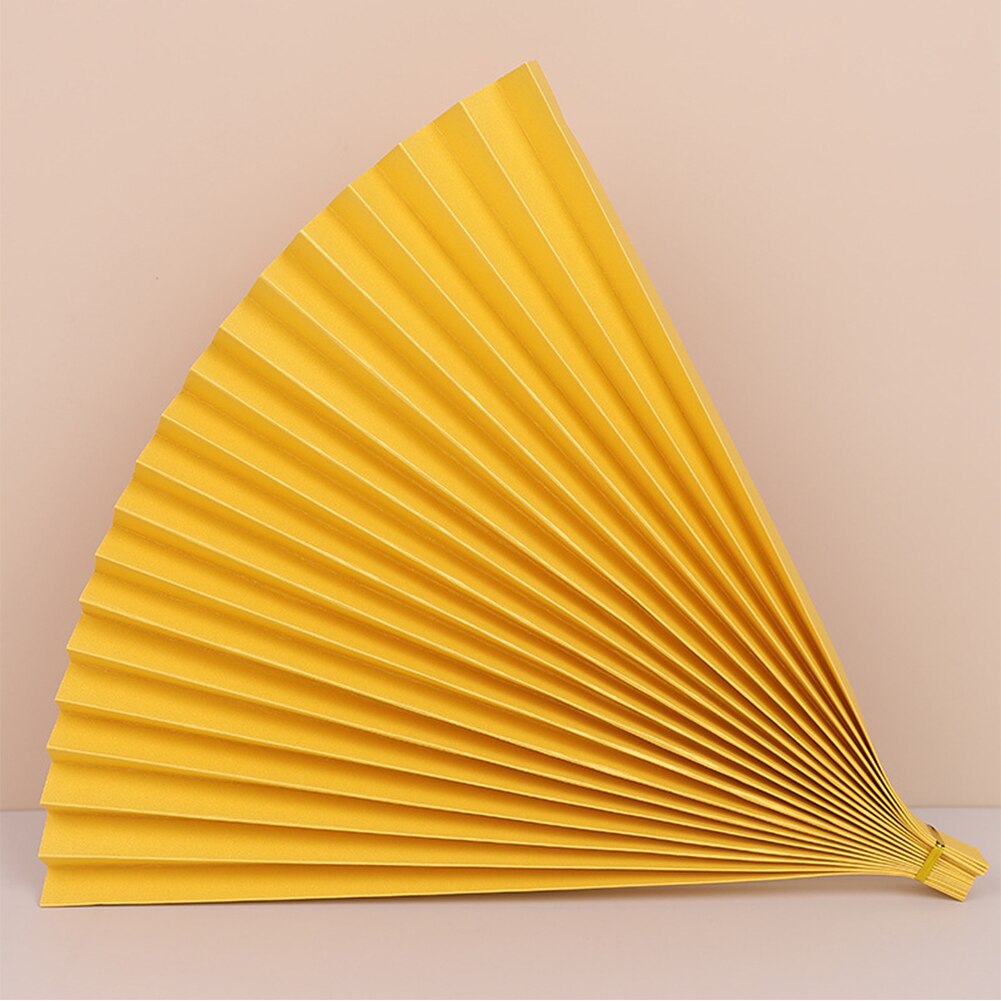Heißer! eins Papier Falten Fan Hintergrund Papier Fotografie Stütze Gourmet Kosmetik Schießen Dekoration Werkzeuge Foto Studio Requisiten: Gelb