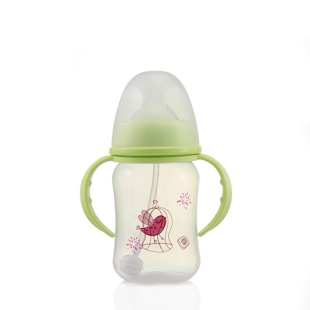240Ml Pasgeboren Kinderen Kind Baby Jongen Meisje Brede Mond Pp Zuigfles Drinkwater Borst-Achtige Gevoel