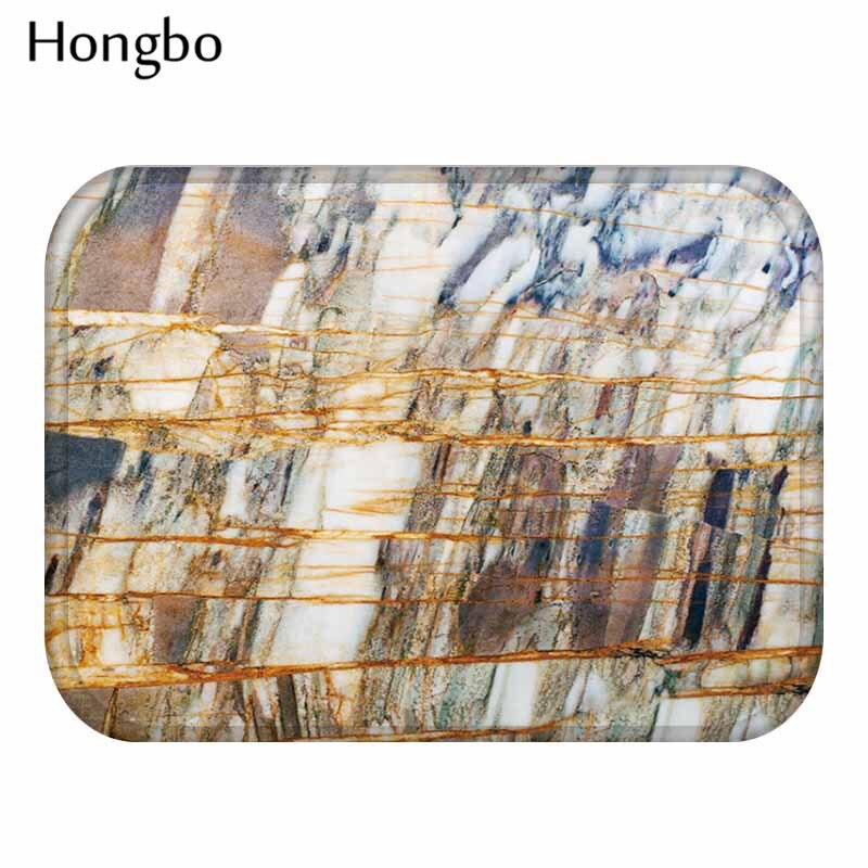 Felpudo antideslizante Hongbo moderno para el hogar, patrón de pintura, estera para piso de baño, cocina, baño, exterior, alfombra, decoración del suelo: 3
