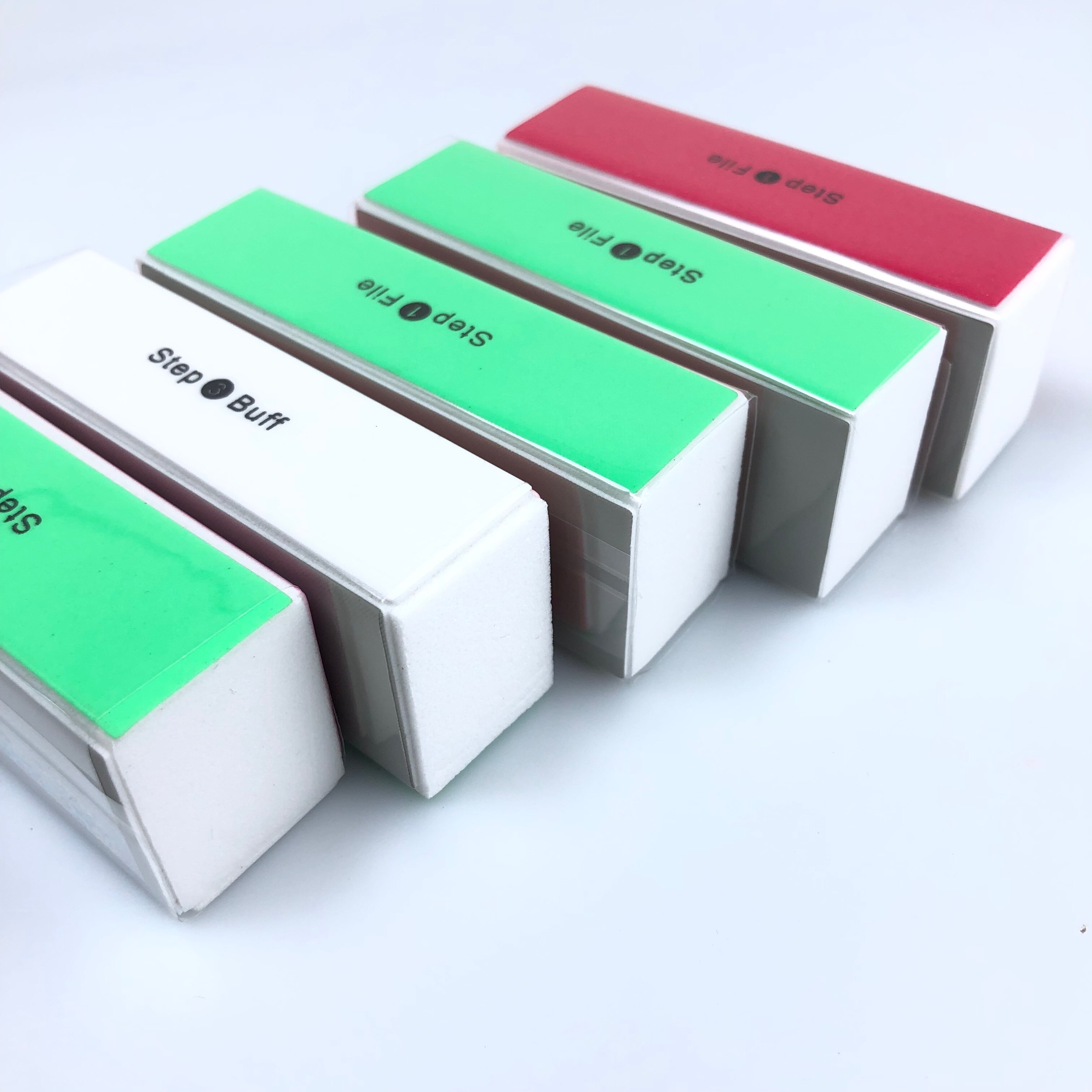 Lima pulidora de 4 pasos para uñas, Lima para uñas, pedicura, cuidado, herramientas de arte de uñas,